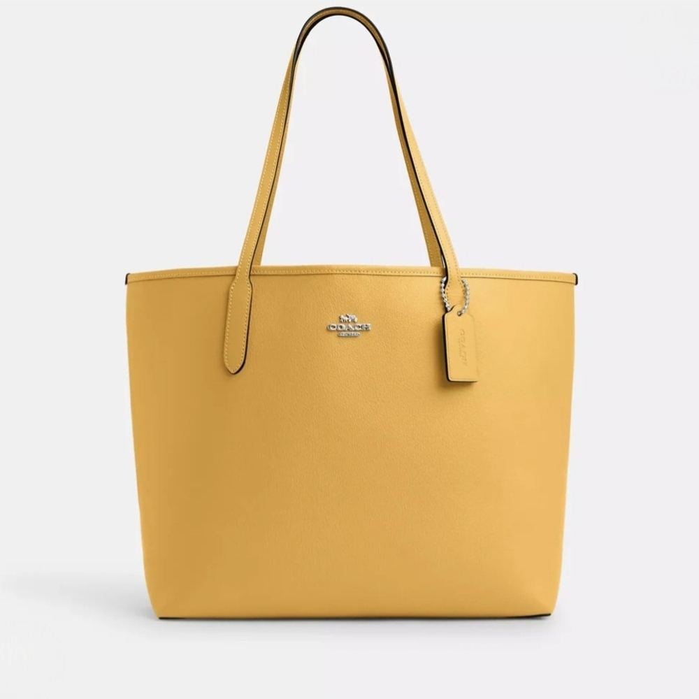 Coach Mustard Yellow Tote Bag